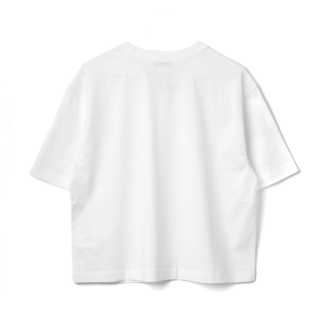 Patou Cropped T-Shirt With Embroidered Collar