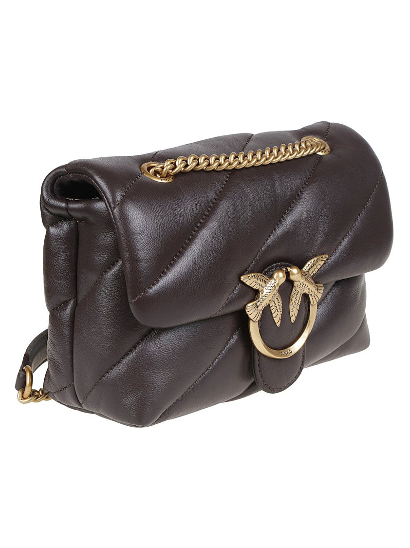 Pinko Love Mini Puff Maxi Quilt Sheepskin Shoulder Bag
