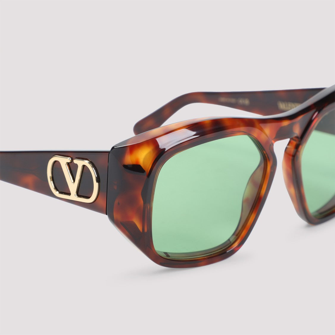 Valentino Garavani Brown Acetate Sunglasses