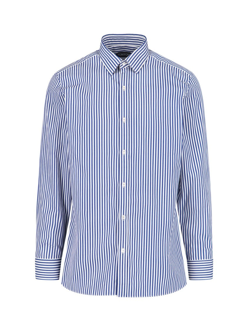 Tom Ford Tailored Shirt With Button-Down Front – White