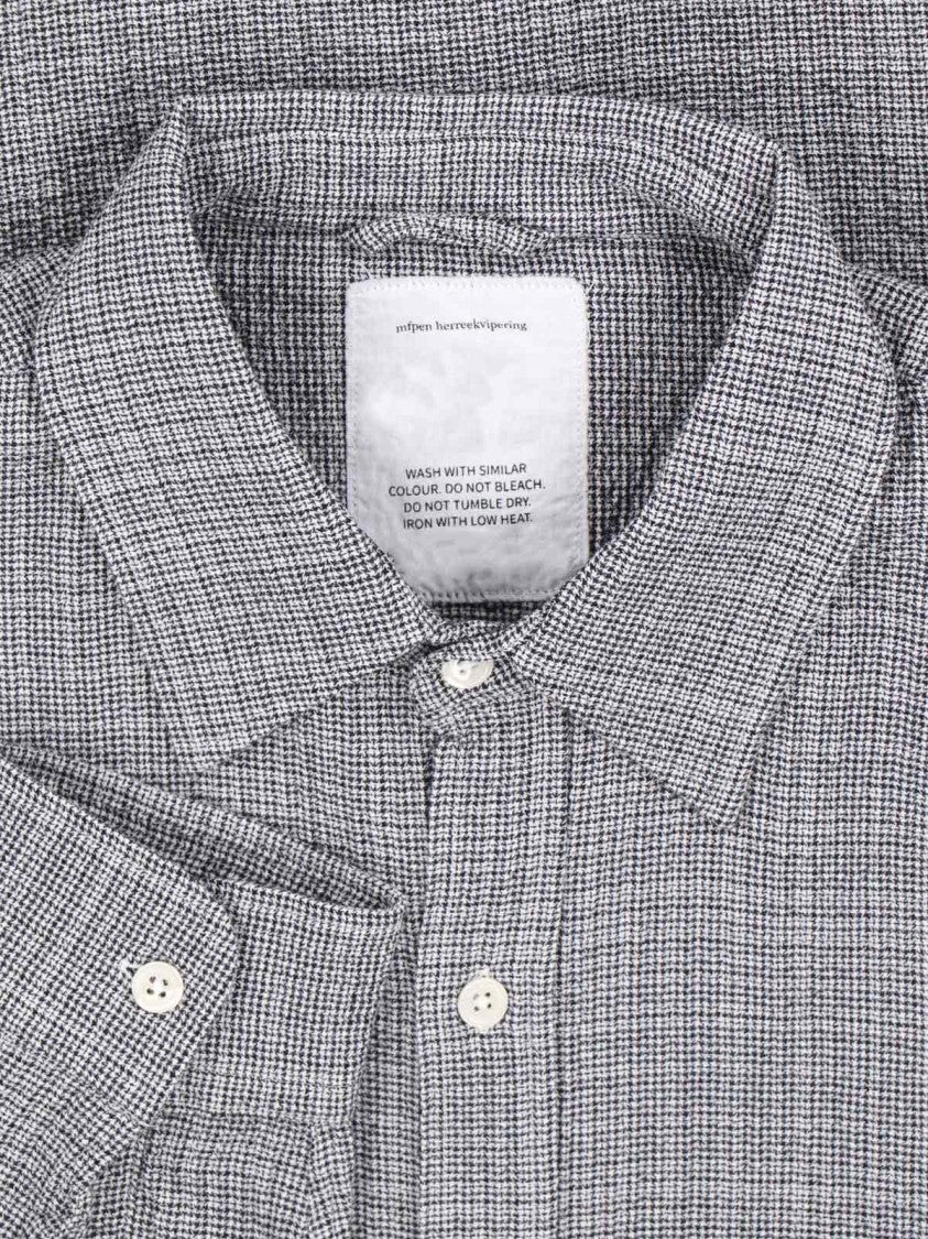 Mfpen Checked Shirt, Cotton Blend, Checked Pattern