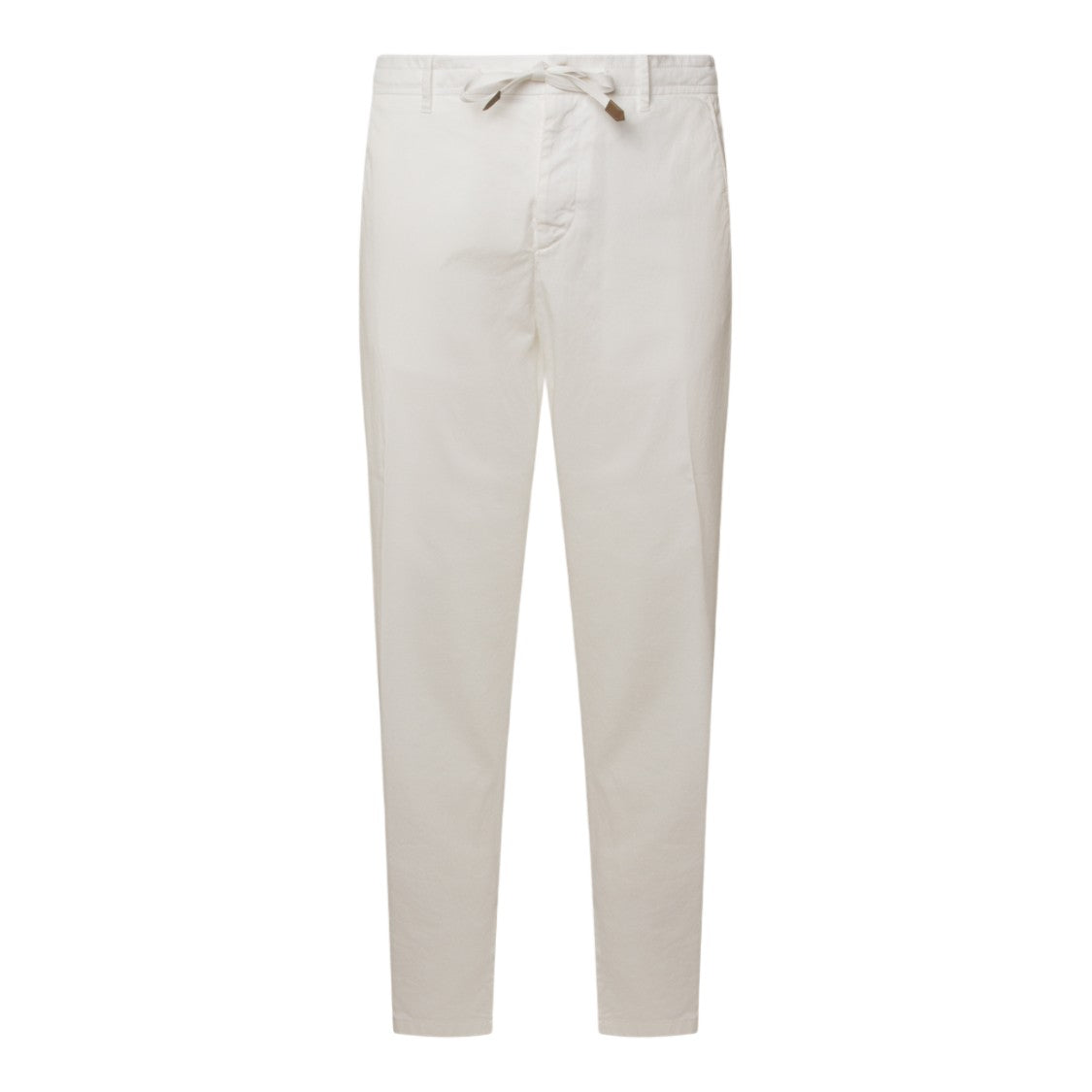 Canali Slim Tapered Trousers With Drawstring Waist And Pockets