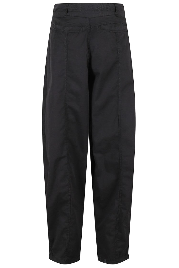 Pinko Relaxed Black Pants With High Waistband