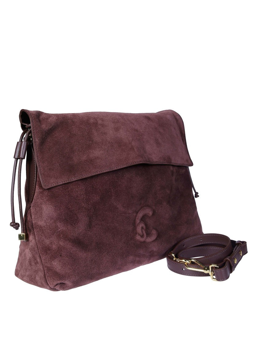 Coccinelle Burgundy Lidia Suede Clutch