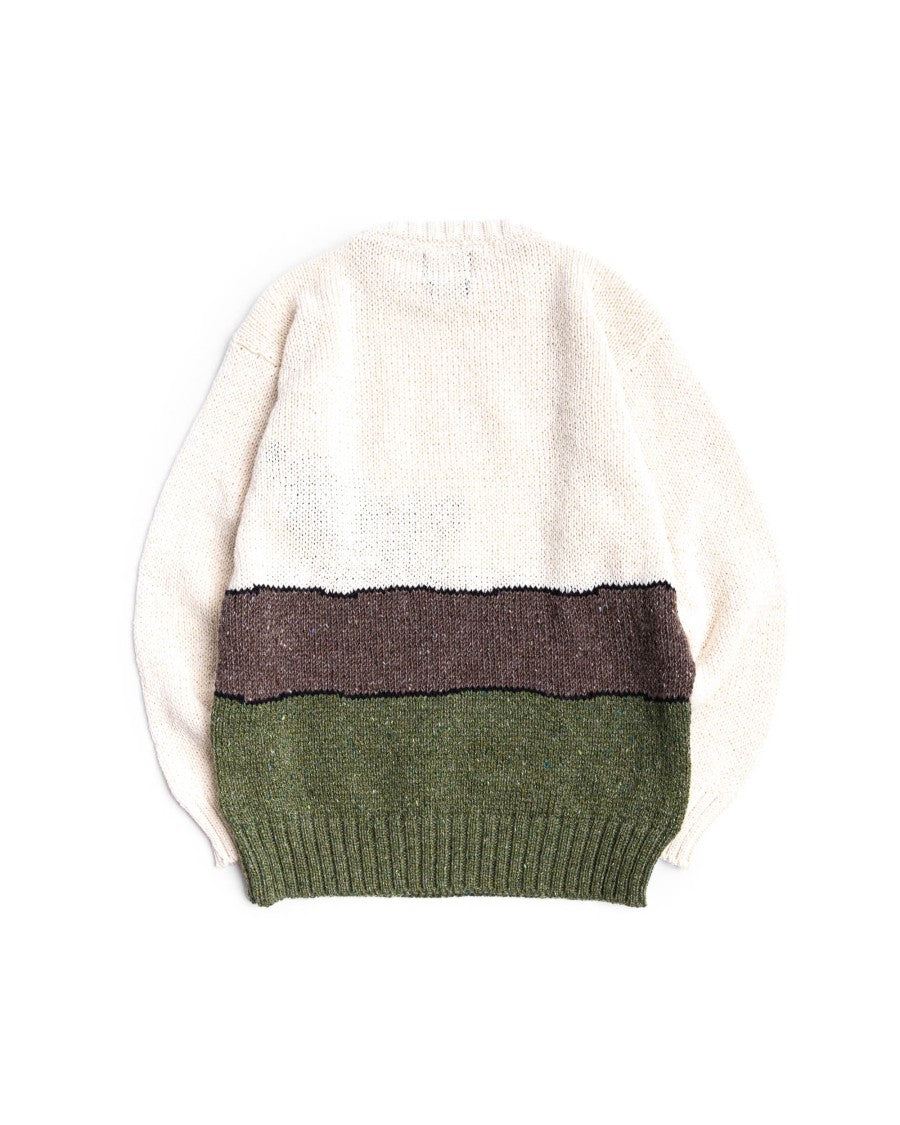 Howlin Bassotto Jacquard Mohair-Wool Crewneck Sweater