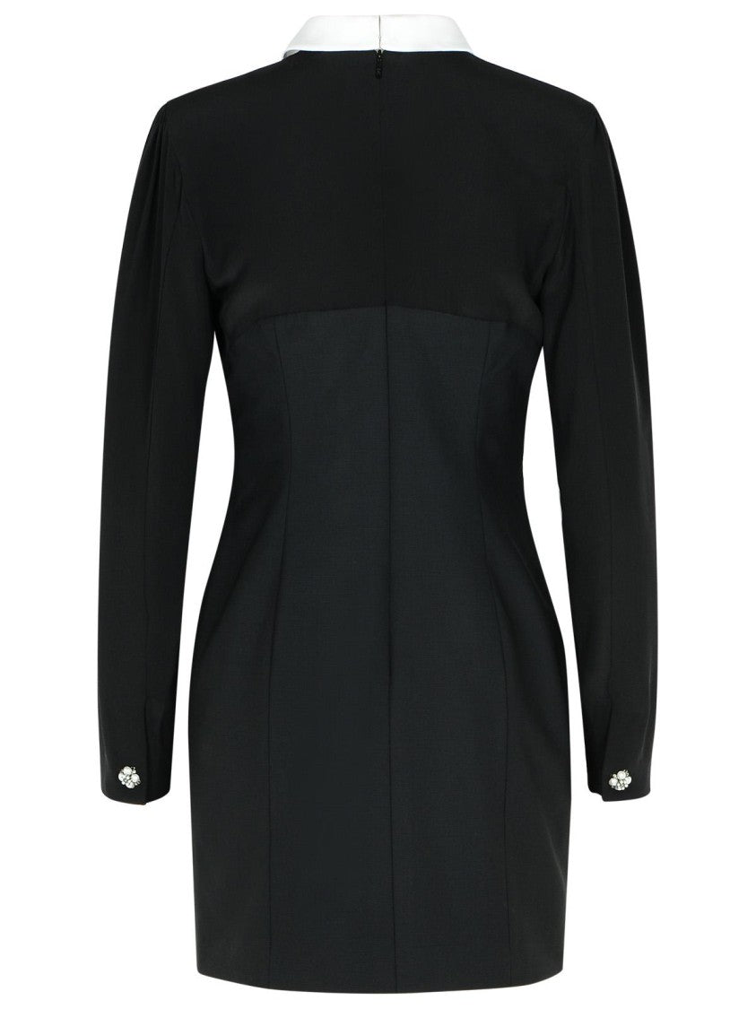 Versace Black Silk Mini Dress