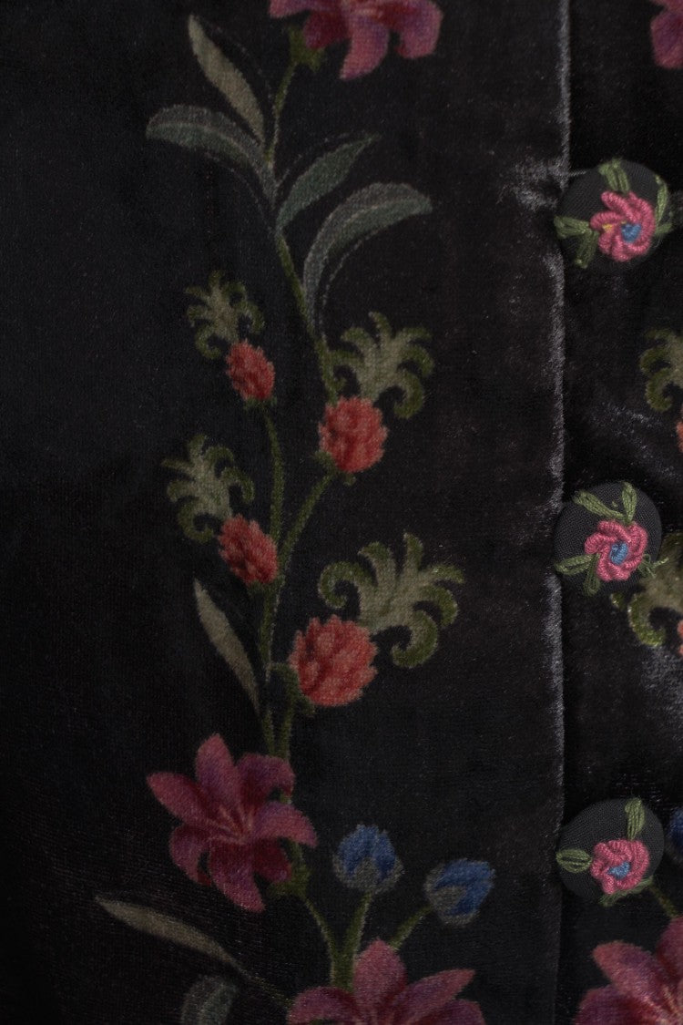 Farm Rio Floral Velvet Top