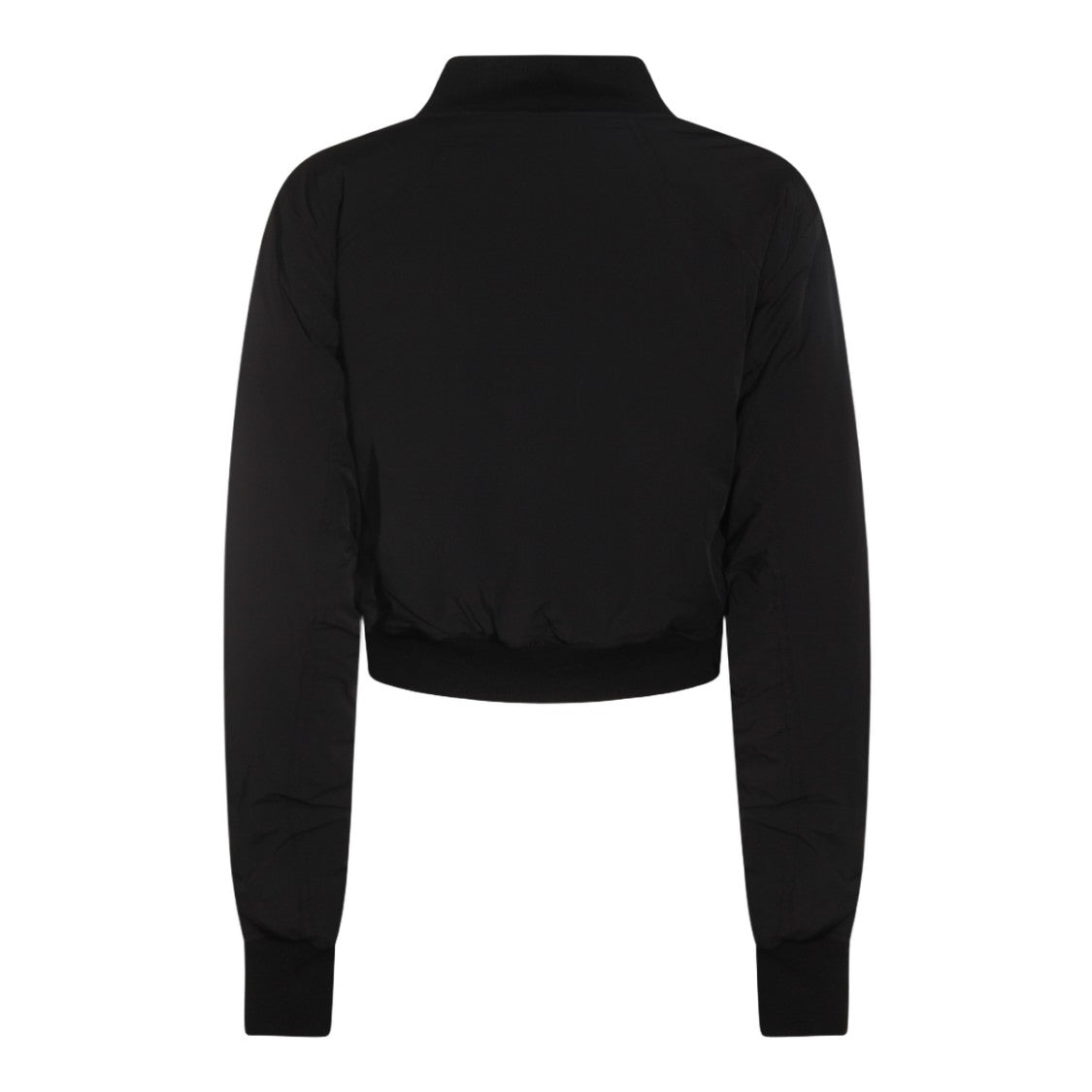 Thom Krom Cropped Black Jacket With  And Ribbed Details