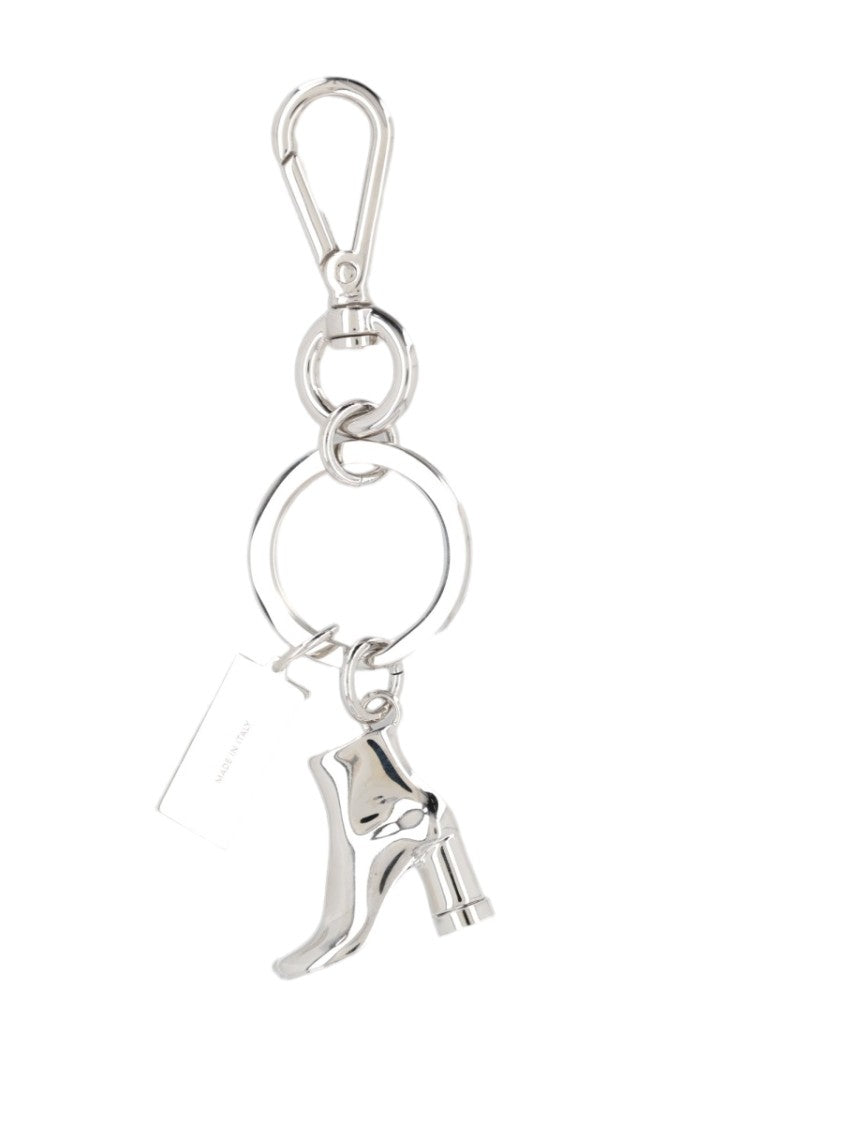 Mm6 By Maison Margiela Silver Polished Metal Key Holder