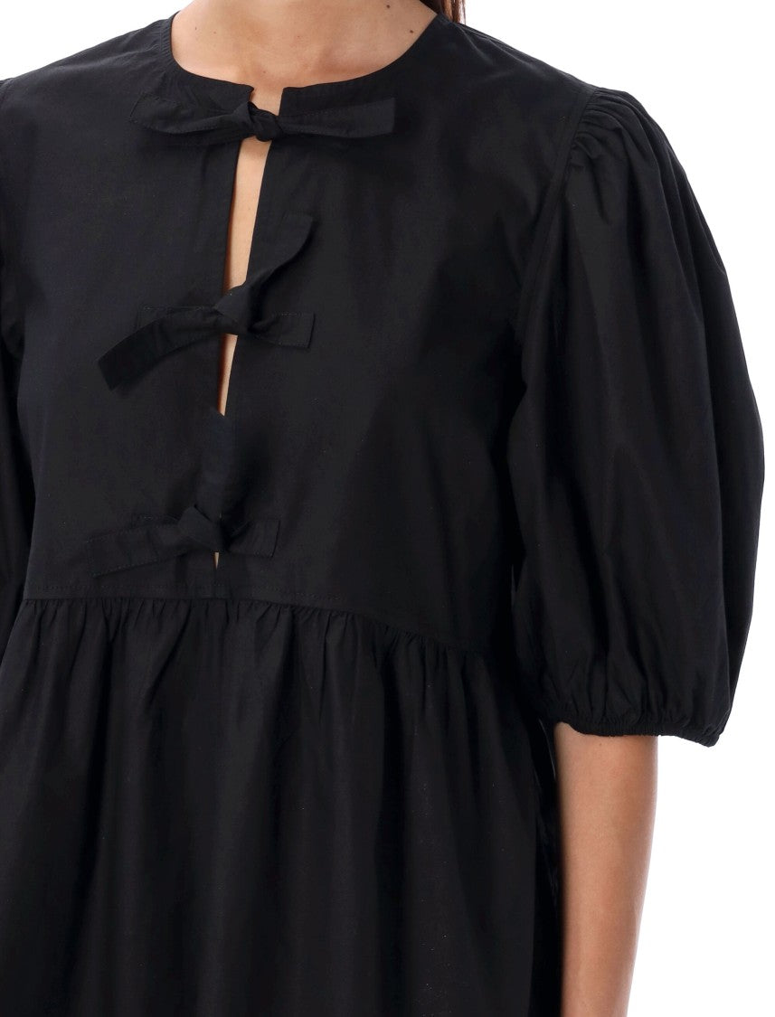 Ganni Popeline Mini Dress