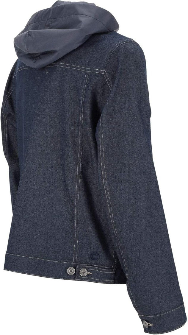 Colmar Navy Blue Hooded Denim Jacket