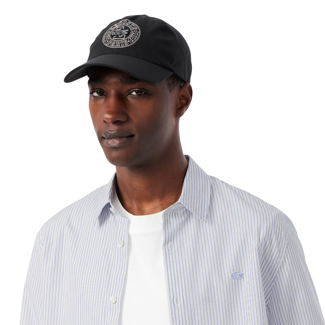 Lacoste Cotton Poplin Shirt With Stiffened Collar