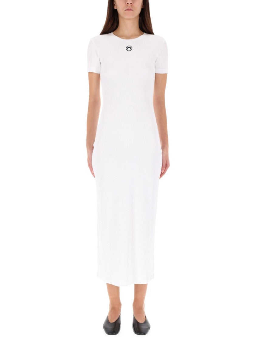 Marine Serre Midi Dress "Moon"