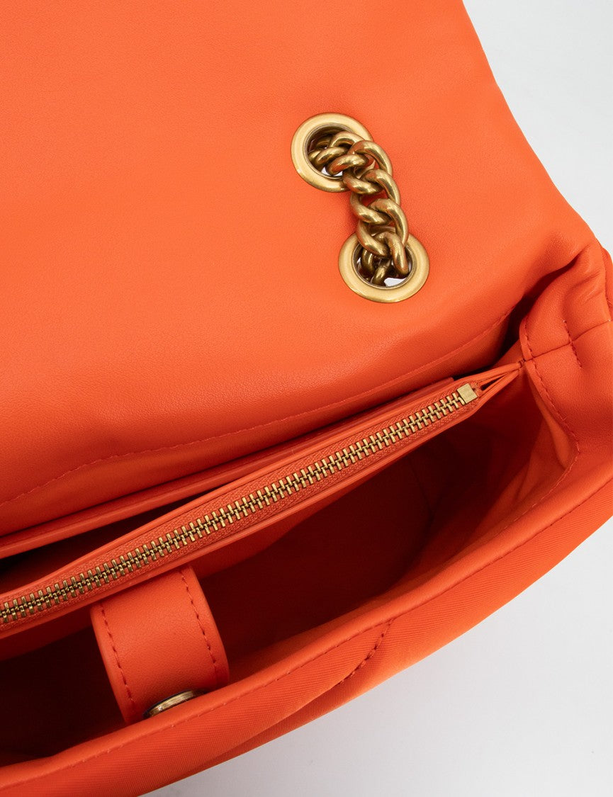 Pinko Quilted Shoulder Bag With Love Birds Buckle