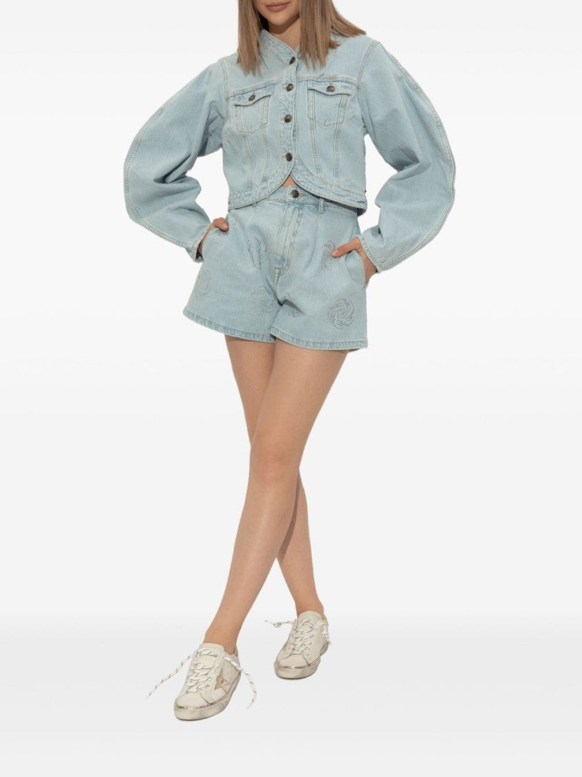 Golden Goose Classic Round Toe Sneakers With Branded Heel Counter