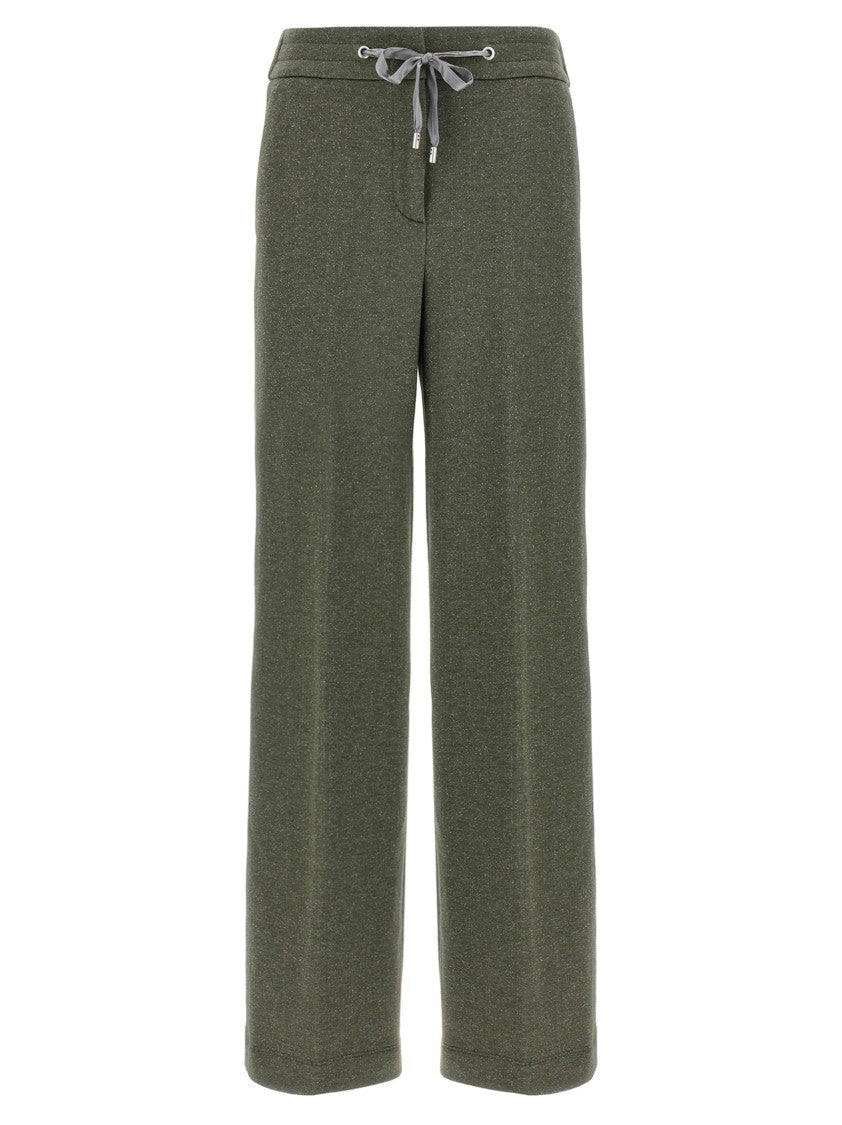 Peserico Lurex-Infused Fleece Cotton Joggers