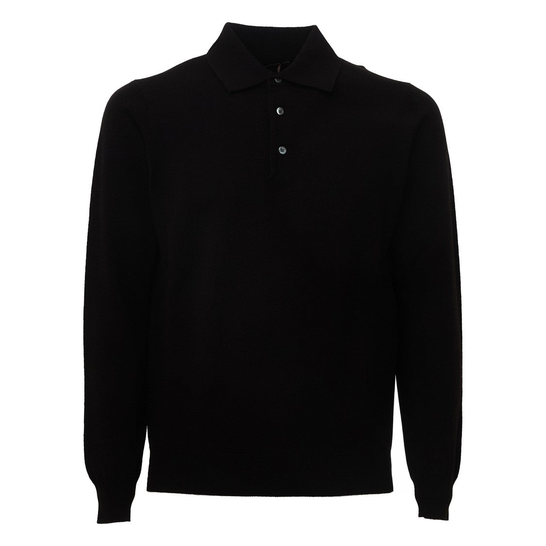 Filippo De Laurentiis Wool-Cashmere Three-Button Polo Shirt