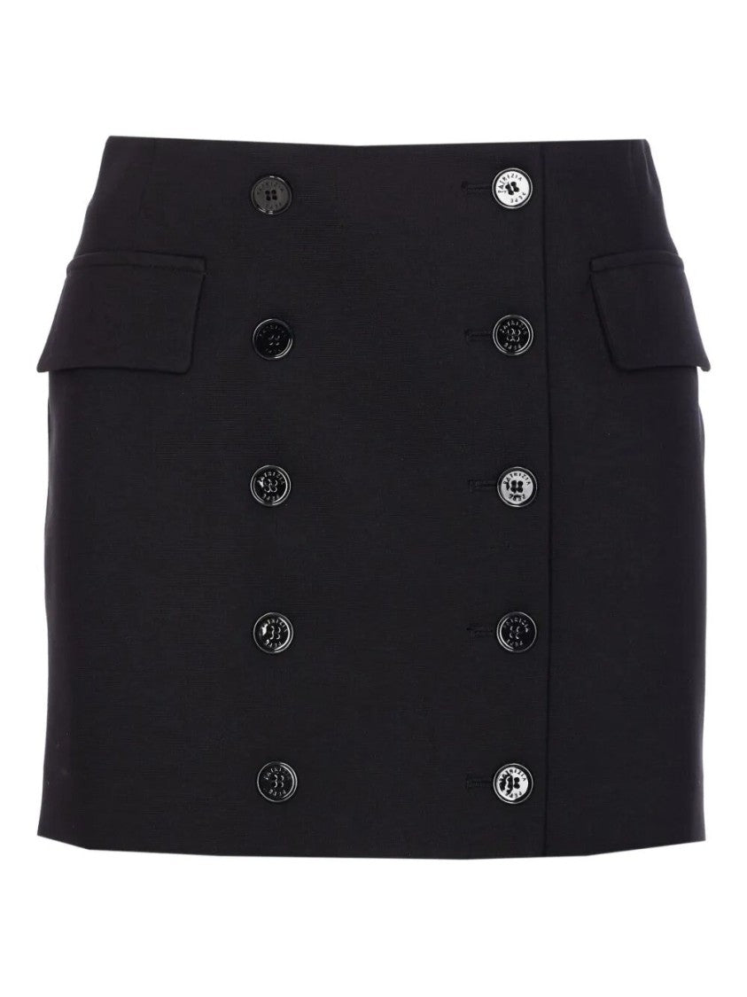 Patrizia Pepe Tailored Silhouette Skirt With Double-Breasted Front