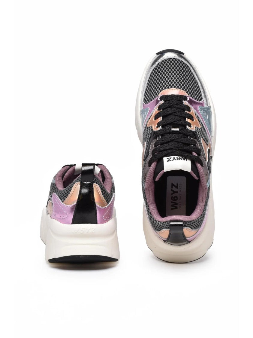 W6yz Just Say Wizz Multicolor Leather Chunky Sneakers