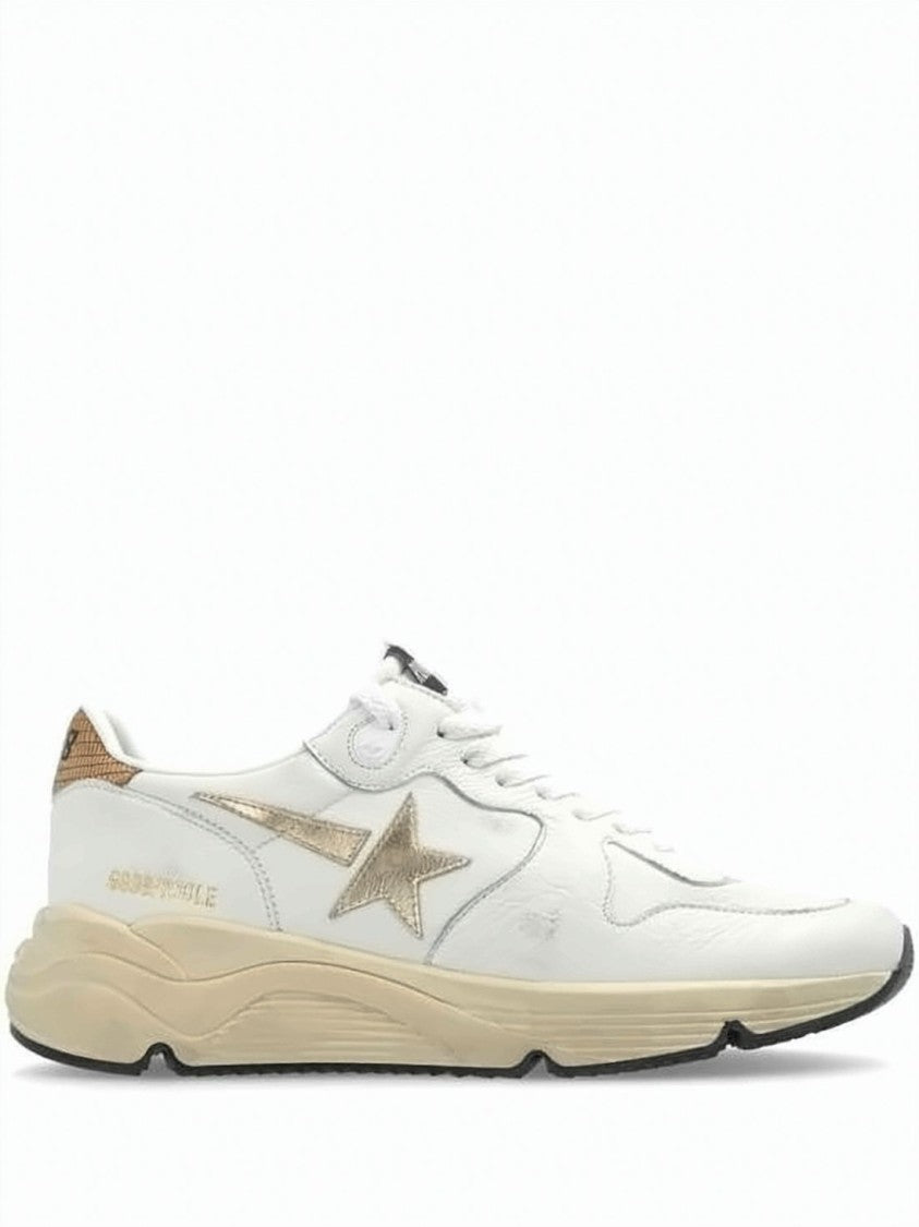Golden Goose Napa Leather And Suede Sneakers With Metallic Accents