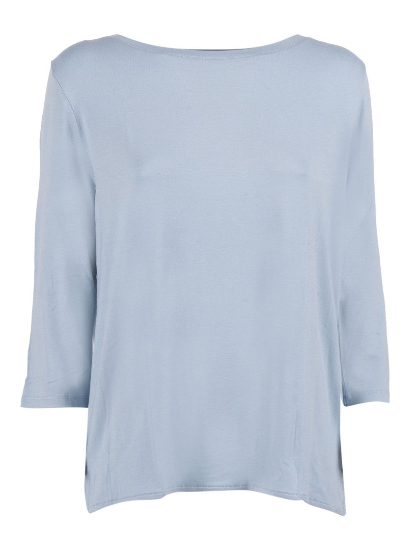 Filatures Du Lion Bleu Calanques Boat Neck Top