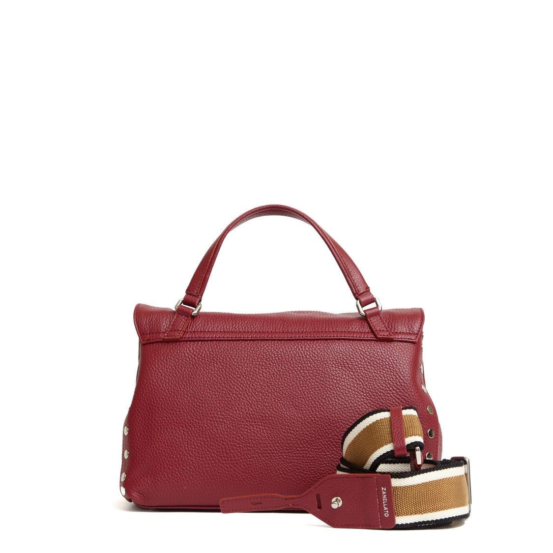 Zanellato Postina Small Daily Giorno Handbag In Bordeaux Leather