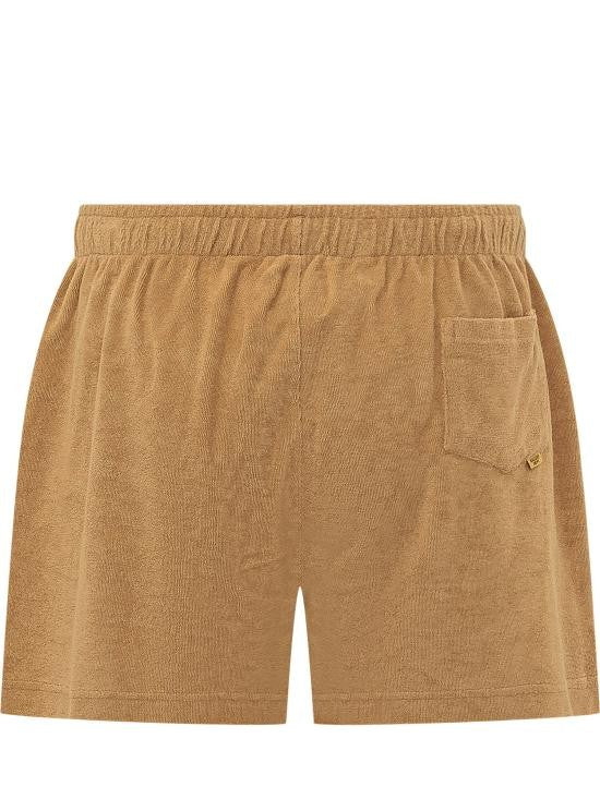 Gallery Dept. Brown Relaxed Fit Shorts With Elastic Waistband