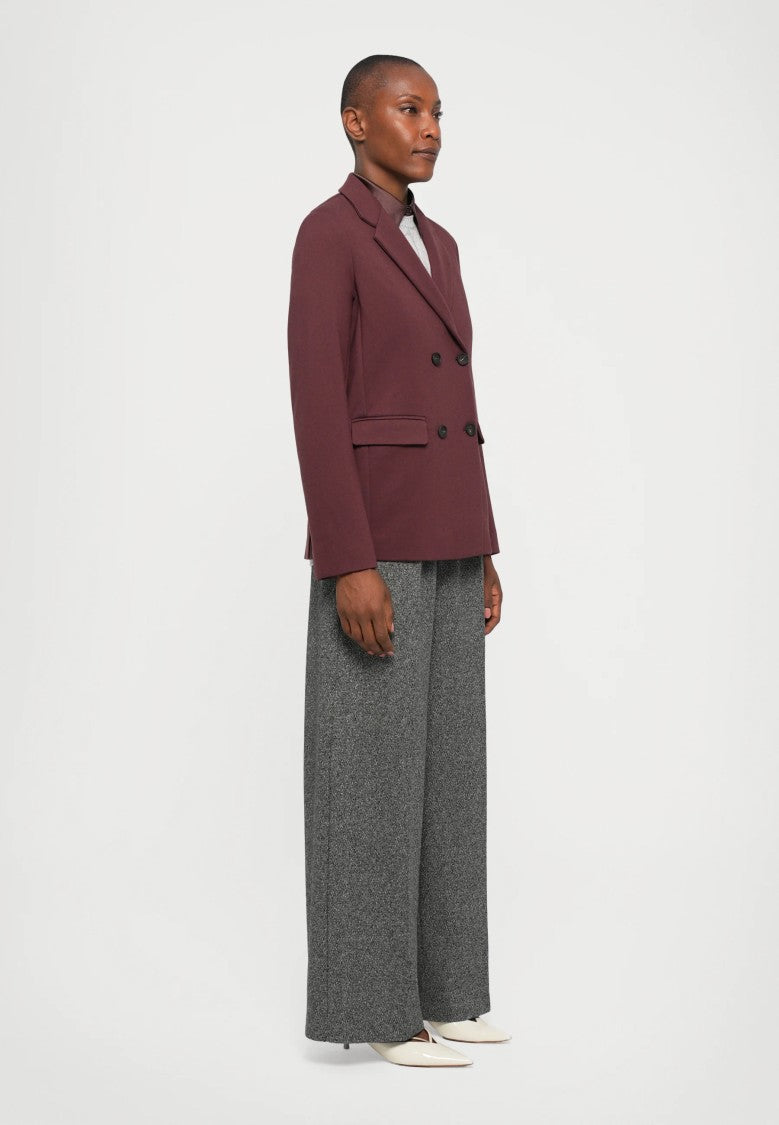 Max Mara Double-Breasted Structured Jacket With Classic Lapel