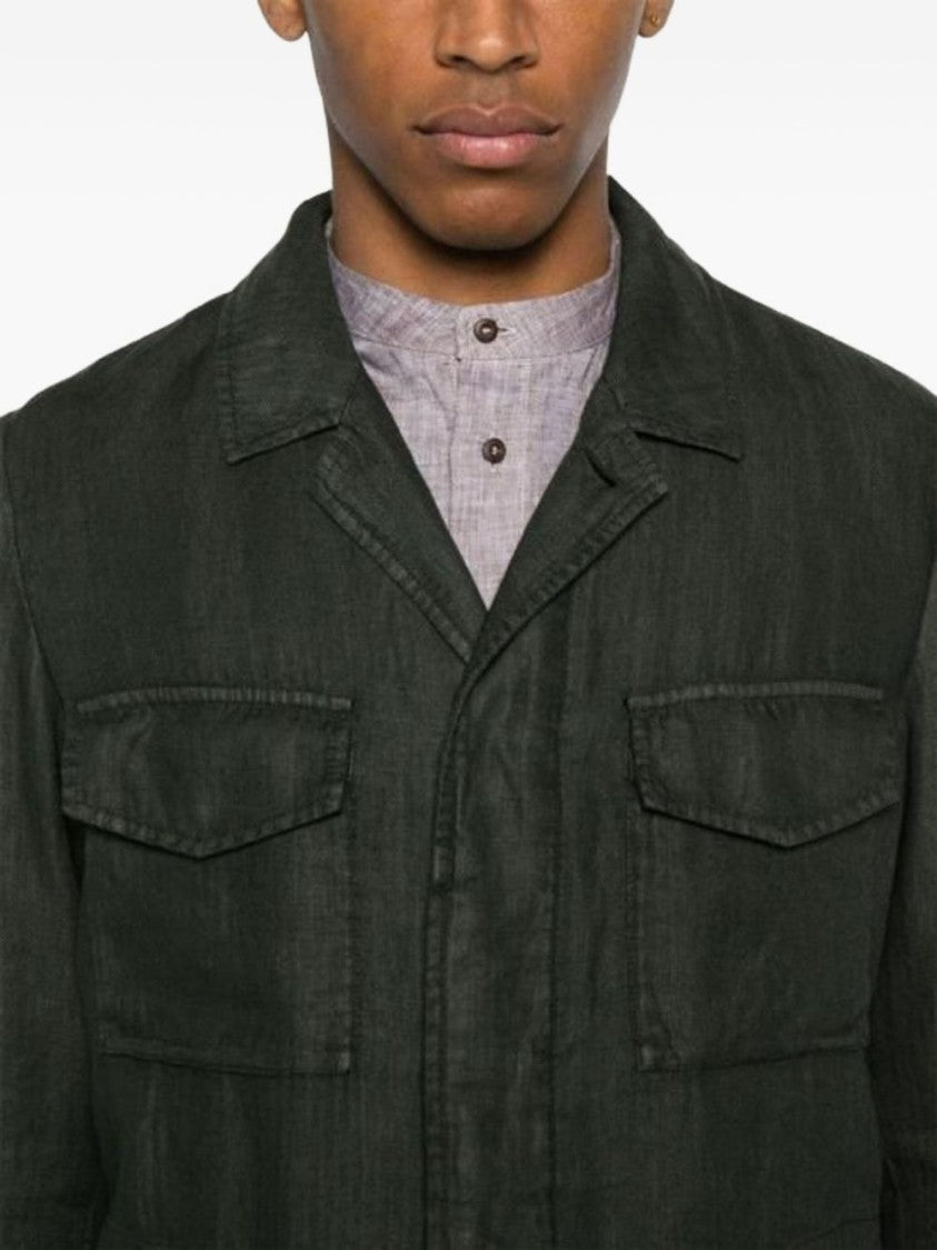 Boglioli Green Point Collar Utility Jacket