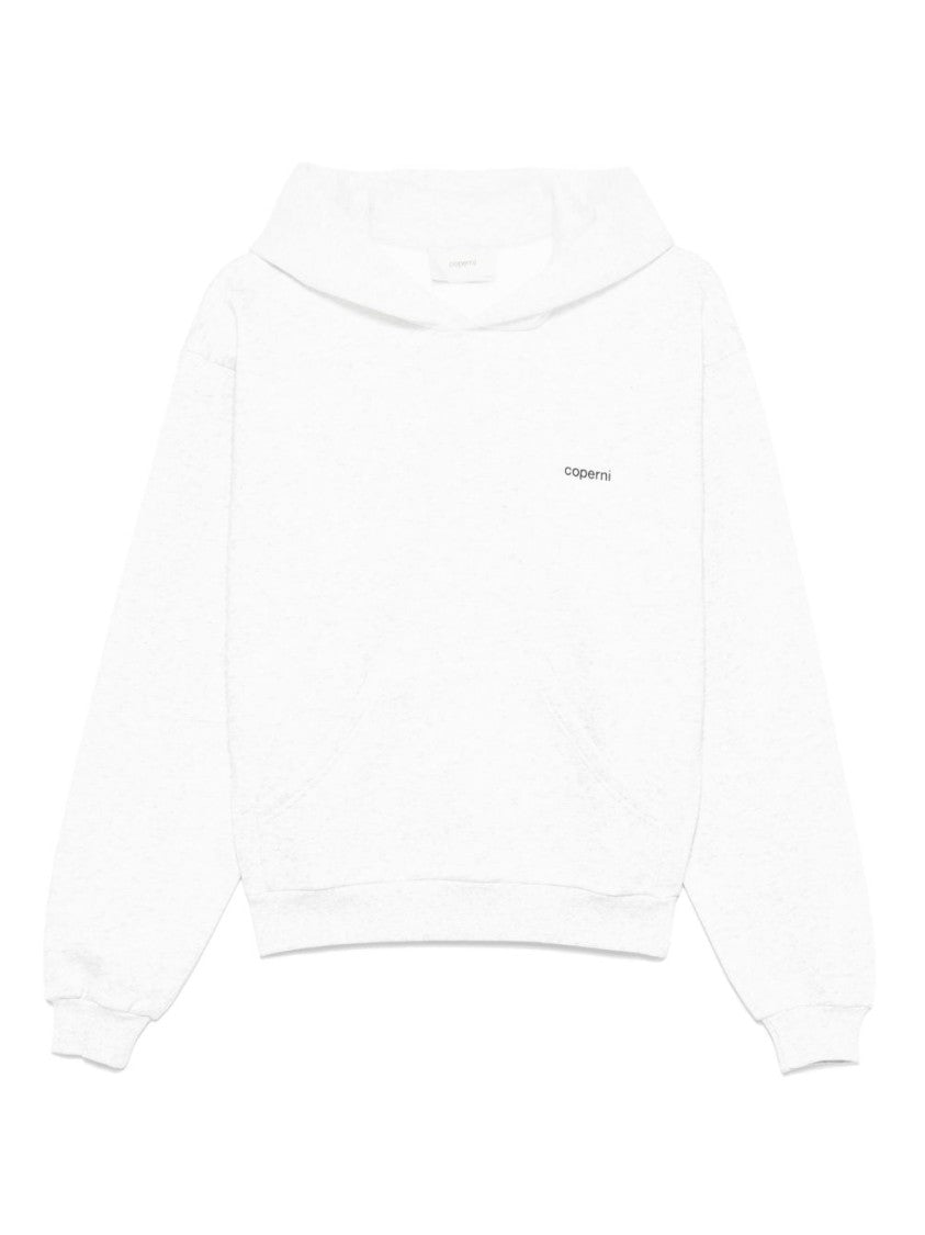 Coperni Grey Hoodie With Unique Horn Detailing