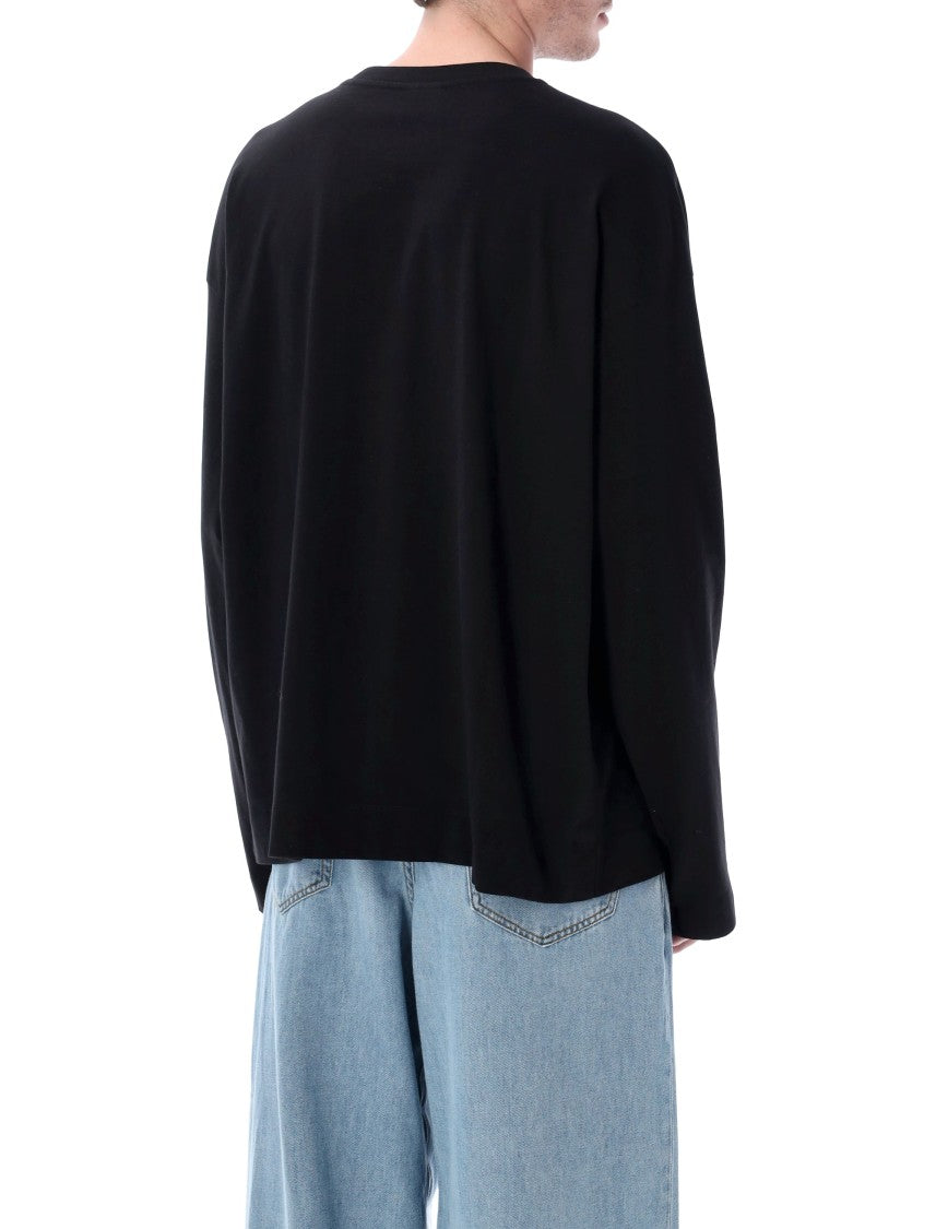Dries Van Noten Relaxed Fit Long-Sleeved T-Shirt In Soft Cotton