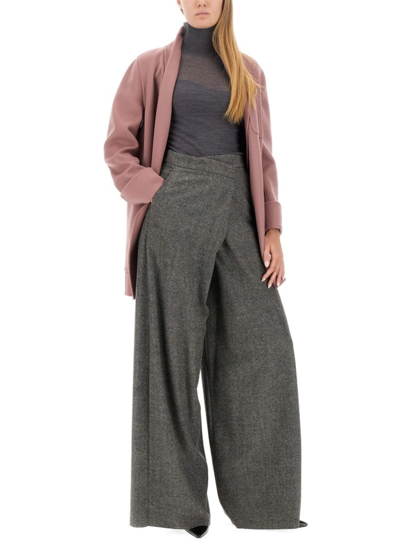 Max Mara Belted Cashmere-Virgin Wool Jacket With Tailored Silhouette