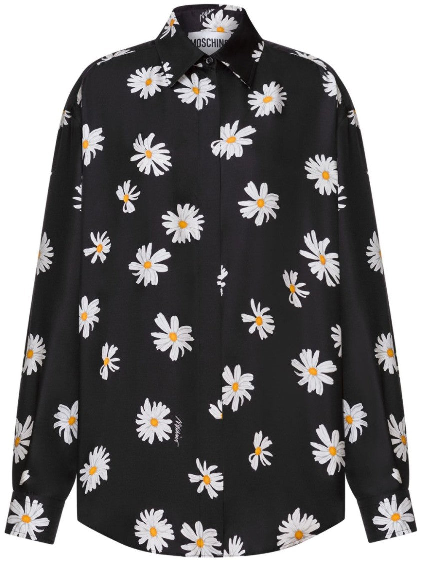 Moschino Relaxed-Fit Black Blouse