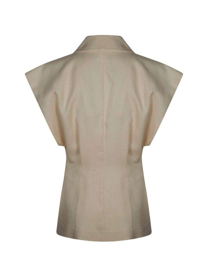 Pinko Boxy Structured Jacket With Notched Lapel