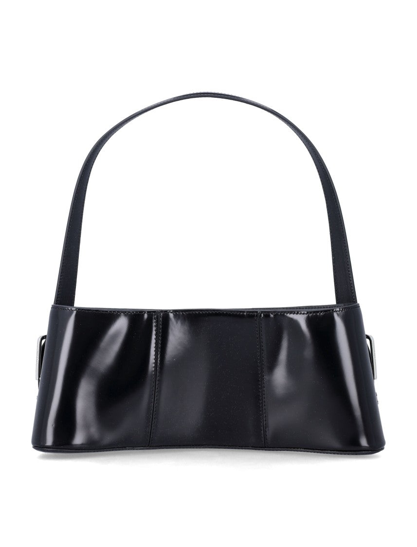 Coperni Cylindrical Structured Glossy Leather Shoulder Bag