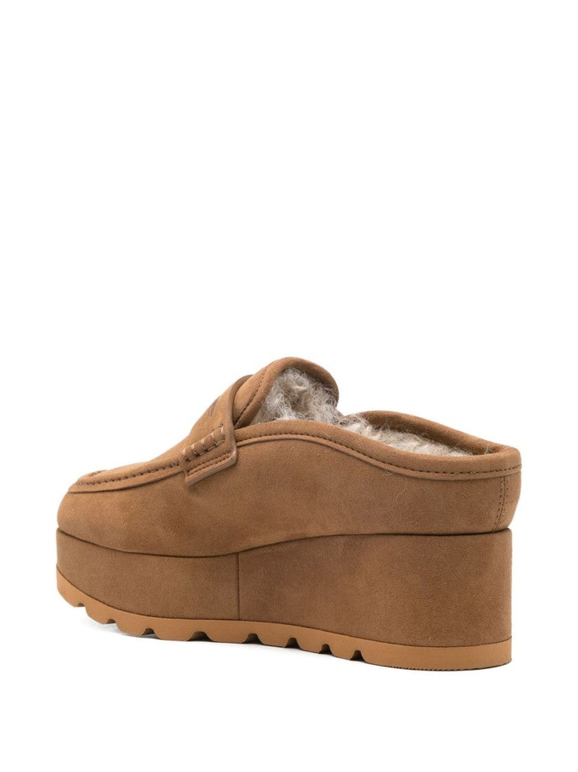 Stella Mccartney Suede-Finish Slip-On Mules