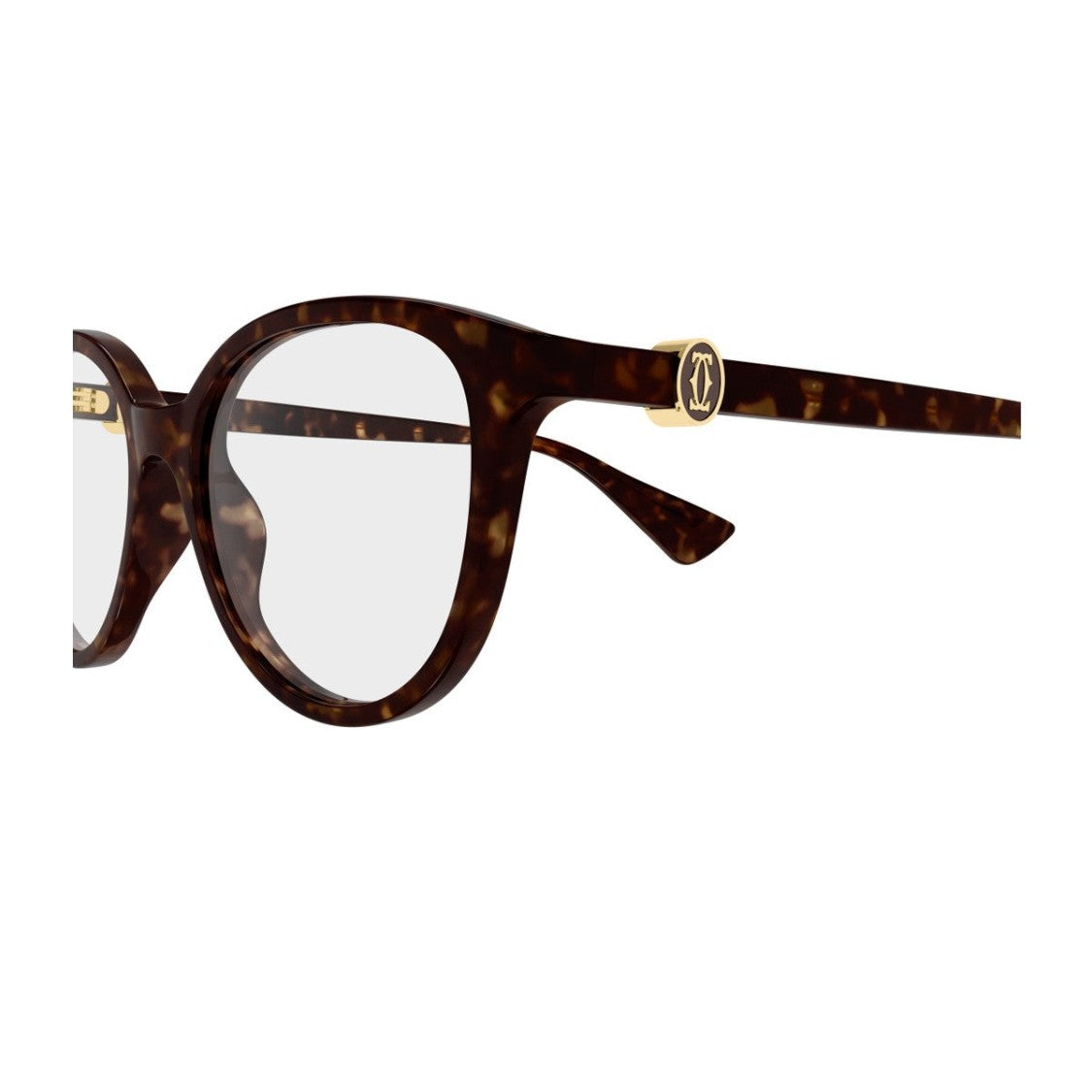 Cartier Havana Double C De Cartier Acetate Round Sunglasses