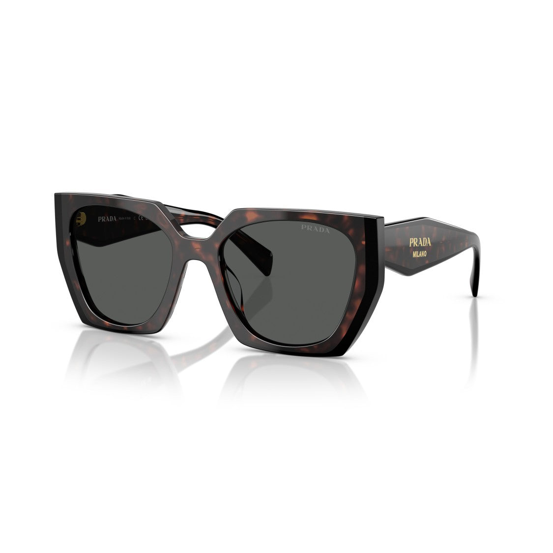 Prada 0Pr 15Ws Oversized Tortoiseshell Acetate Sunglasses