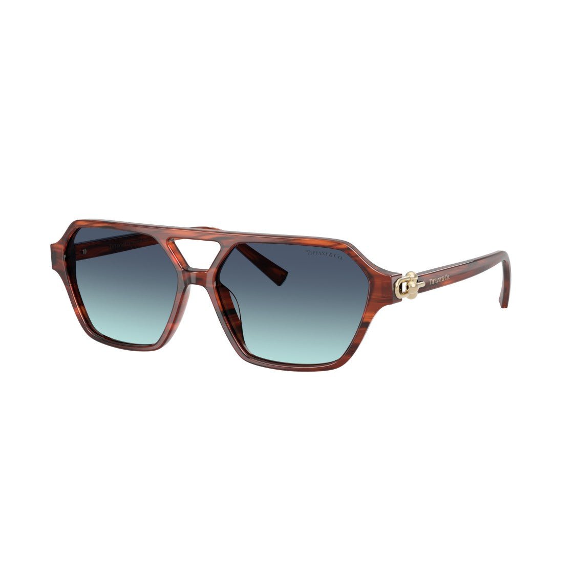 Tiffany & Co. 0Tf4264u Geometric Tortoiseshell Sunglasses