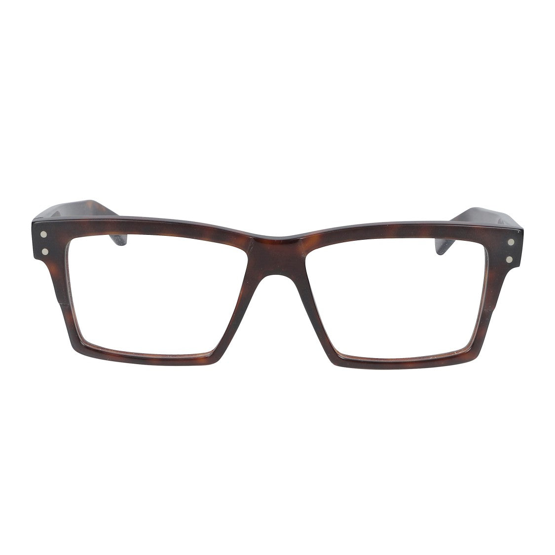 Kador Kirk Rectangular Tortoiseshell Eyeglasses With Metallic Accents