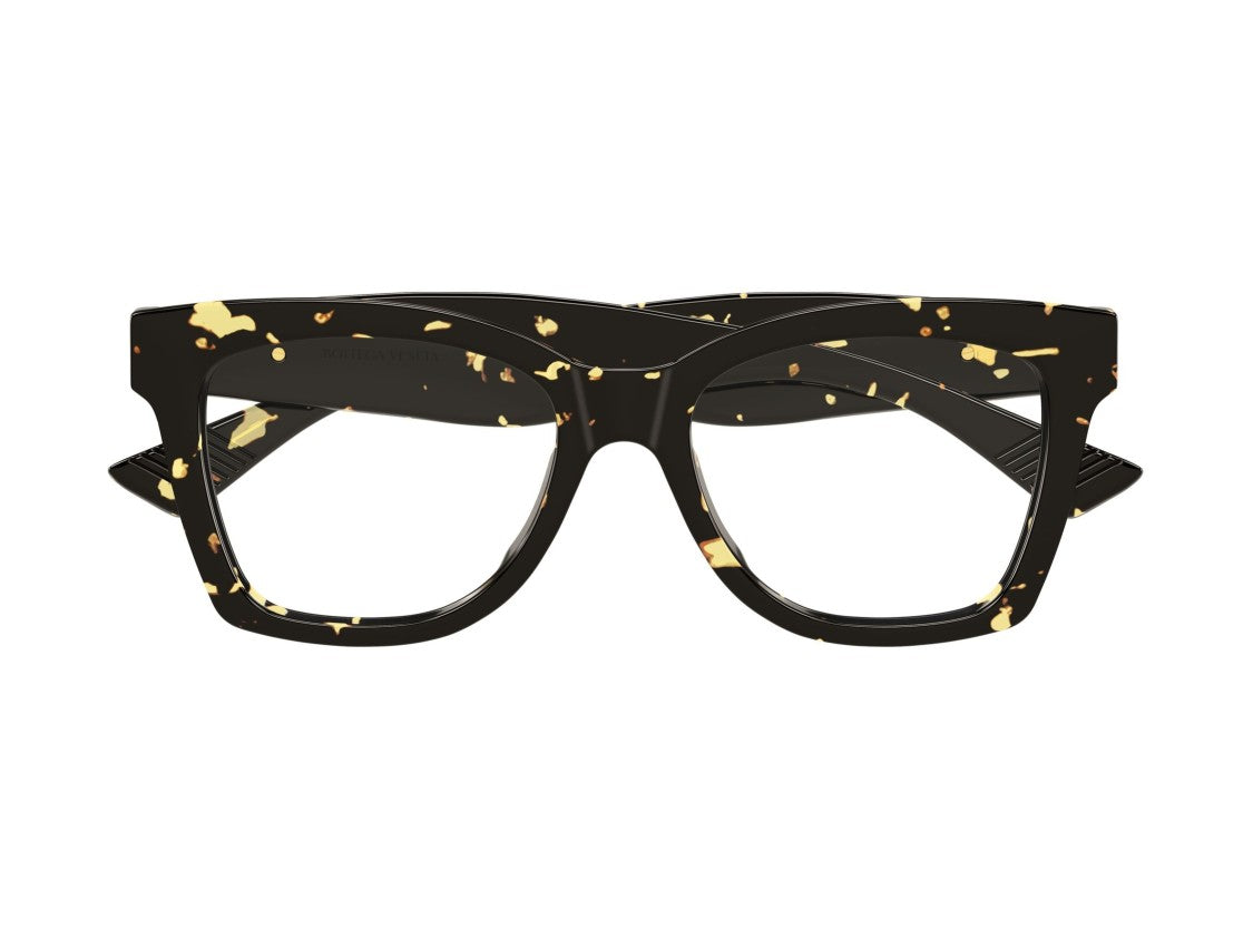 Bottega Veneta Gold Bv1459o Acetate Oversized Square Eyeglasses