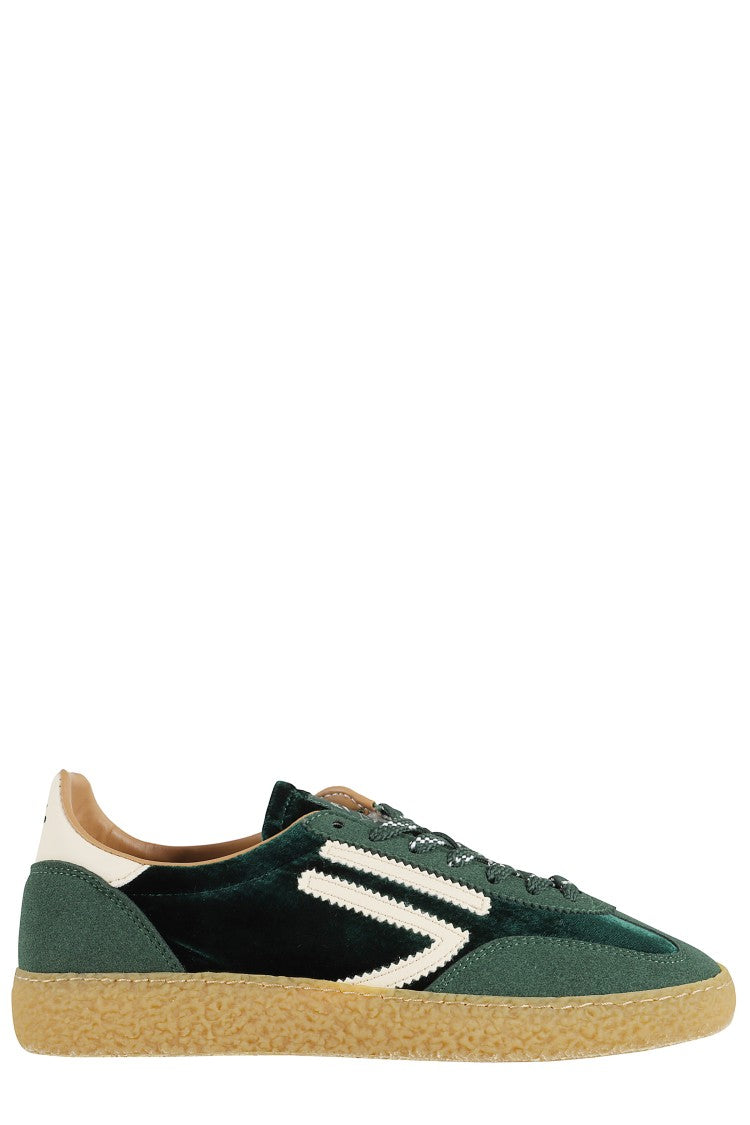 Puraai Peppermint Low-Profile Sneakers With Suede