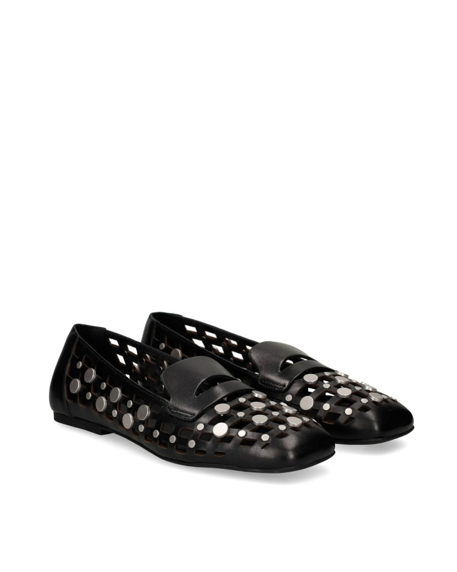 Ash Bali Mustang Black Loafers