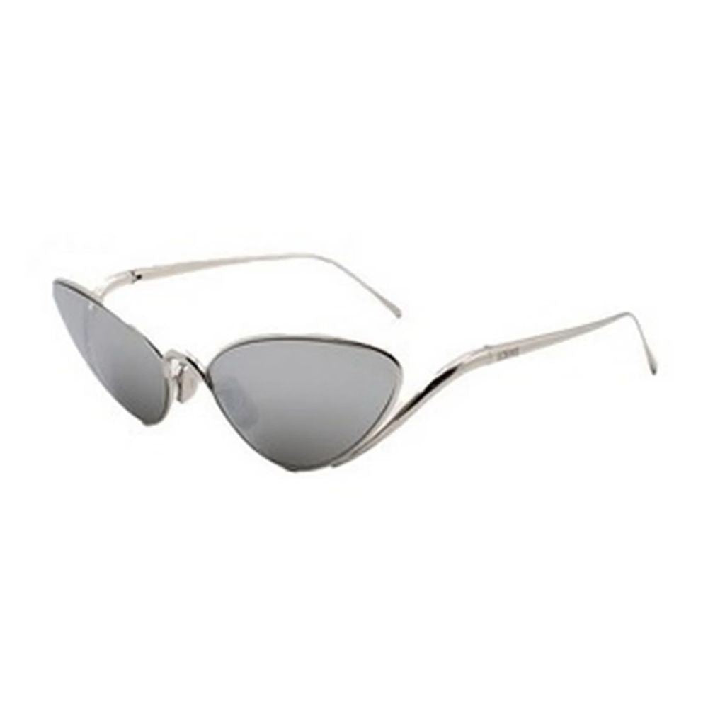 Loewe Signature Narrow Cat-Eye Metal Sunglasses