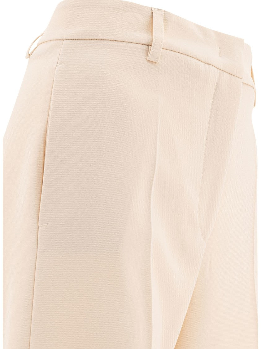F.It Straight-Leg Trousers With Mid-Rise Waist