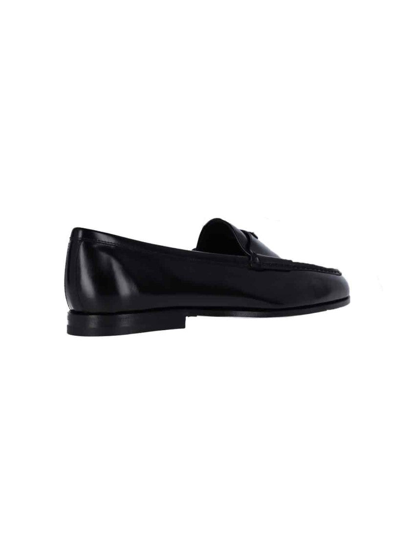 Prada Logo Loafers – Black