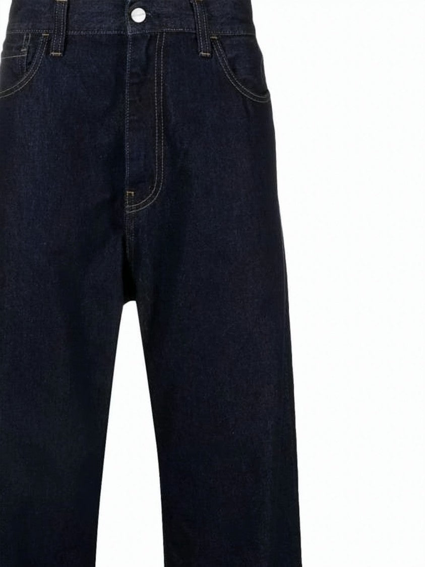 Carhartt Wip Relaxed Wide-Leg Denim Pants With Five-Pocket Design