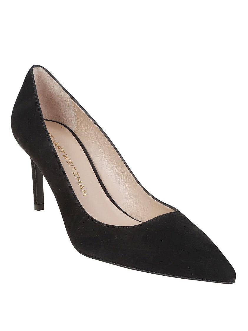Stuart Weitzman Stuart Power Pointed Leather Pumps