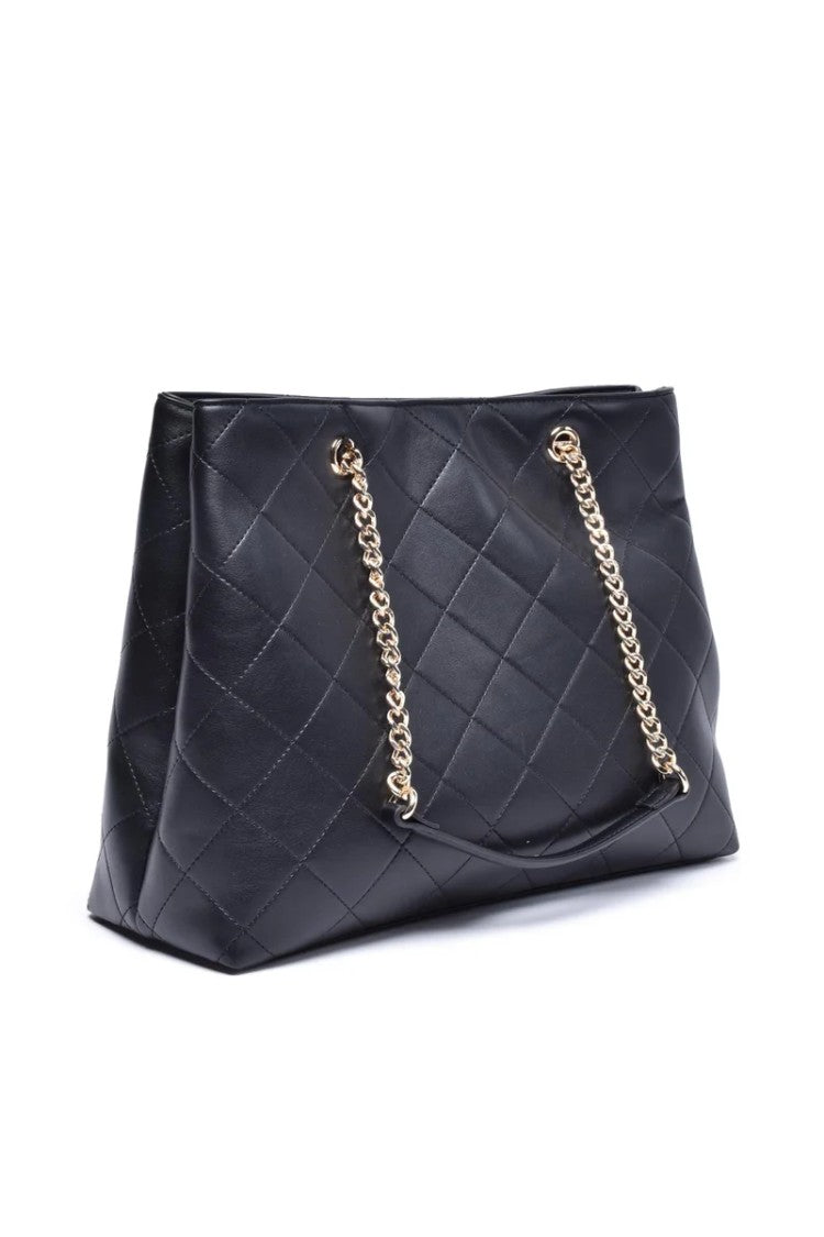Twin-Set Tote Bag With Chain - Black