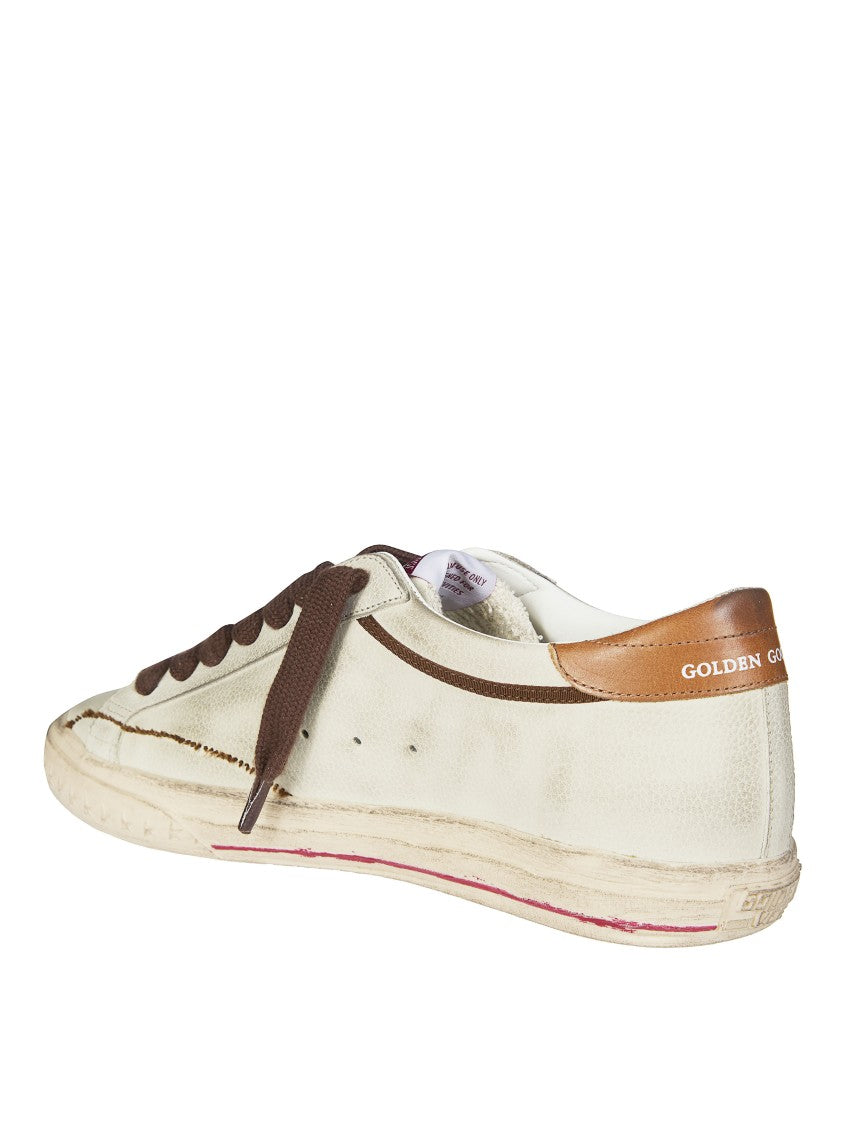 Golden Goose White Nubuck Leather Star Sneakers
